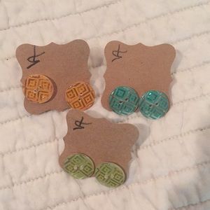 Cute as a button earrings